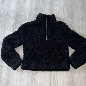 Garage fuzzy quarter zip
